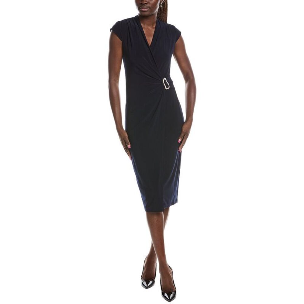 Joseph Ribkoff Womens  Midi Dress, Blue